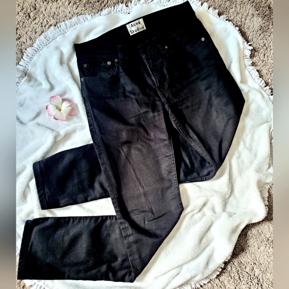 Acne Studios black skinny jeans Size 29/30- Designer!